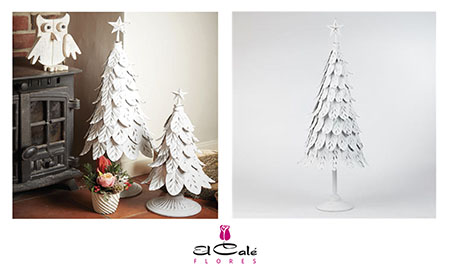 Arbol Metal Blanco 47cm