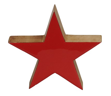 Estrella Madera Rojo 4Ax20Lx20Hcm