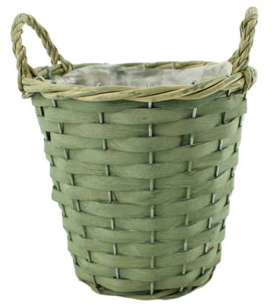 Cesta Atlantic Verde 18x21Hcm