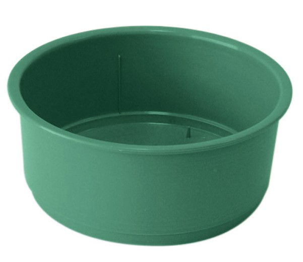 Base Redonda Plastico Verde 15cm