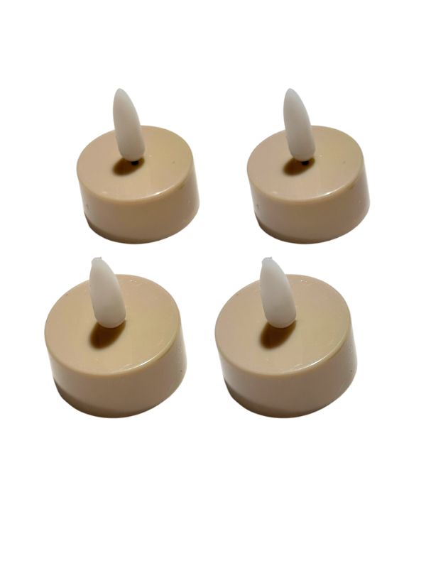 Tealight Led Taupe 3.8x4.6Hcm "T4"