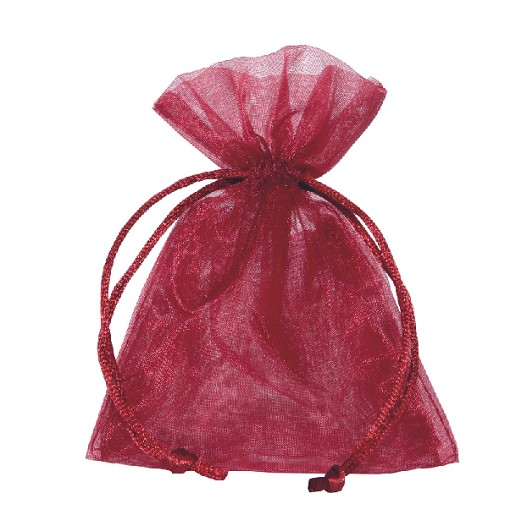 Bolsa Organza Burdeos 17Ax24Hcm "CC10"