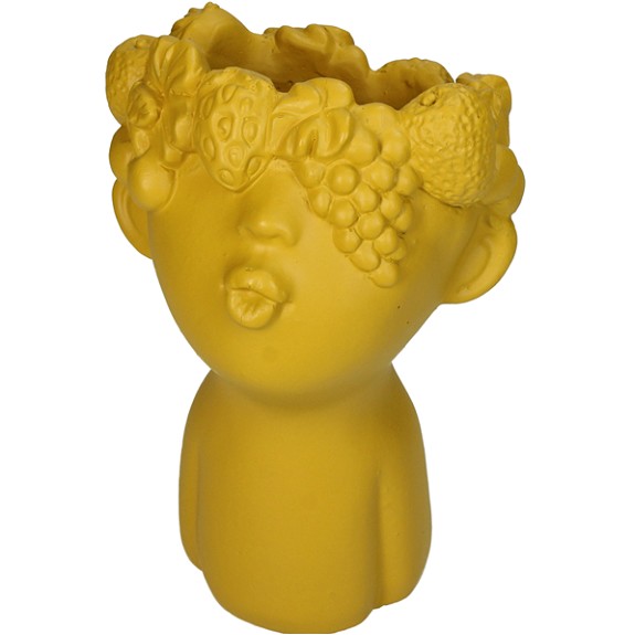 Escultura Nio Amarillo 11.5Ax12Lx18.5cm