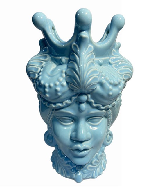 Escultura Sicilian Azul 15.5Ax17Lx26Hcm