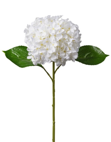 Rama Artificial Hortensia Blanco 52cm