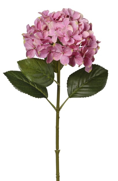 Rama Artificial Hortensia Rosa 61cm