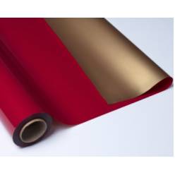 Bobina Polipropileno Doble Cara Rojo/Oro 70x50m