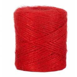 Cuerda Yute Roja 2mm 100g