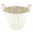 Cesta Atlantic Blanco 27x27Hcm