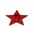 Portavelas Star Rojo 12x3Hcm