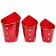 Base Meler Metal Roja (Set 3uds)