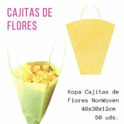 Bolsa Transporte Ramo NonWoven Amarilla 30x12x40Hcm "T50"