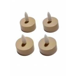 Tealight Led Taupe 3.8x4.6Hcm "T4"