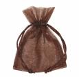 Bolsa Organza Marron Oscuro 17Ax24Hcm "T10"