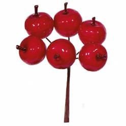 Pick Apple Rojo 10Hcm (6 Tallos) "T12"