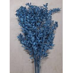 Ruscus Wild Pintado Metal Blue 70cm x5