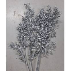 Ruscus Wild Pintado Metal Silver 70cm x5