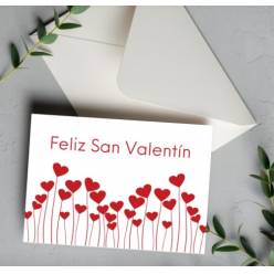 Tarjeta San Valentin + Sobre (x50uds)