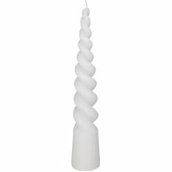 Vela Espiral Cono Blanca 6x30Hcm