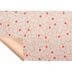 Bobina Kraft Love Heart Natural 80x40m