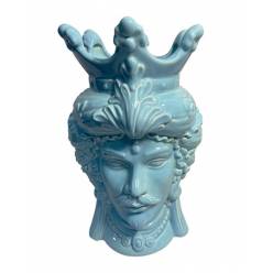 Escultura Sicilian Azul 16.5Ax18.5Lx29.5Hcm