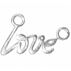 Colgante Love Plata 2x1.5cm "T6"