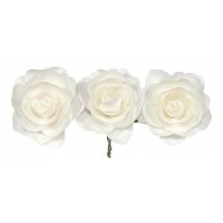 Ramillete Rosas Blanca 3.5cm "T12"