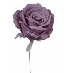 Rosa Artificial Morado "T12" 11x19cm