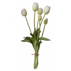 Ramo Artificial Tulipan Blanco 39cm